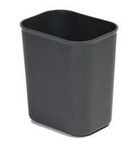 Probbax Afvalbak | Kunststof (Grijs) | 6.6L | Open | Brandvertragend | 240x170x260(h)mm 