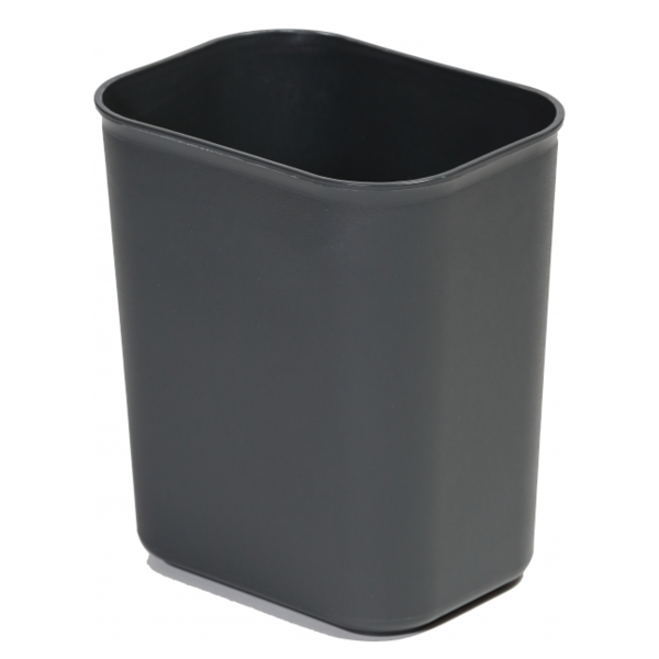 Afvalbak | Kunststof (Grijs) | 6.6L | Open | Brandvertragend | 240x170x260(h)mm