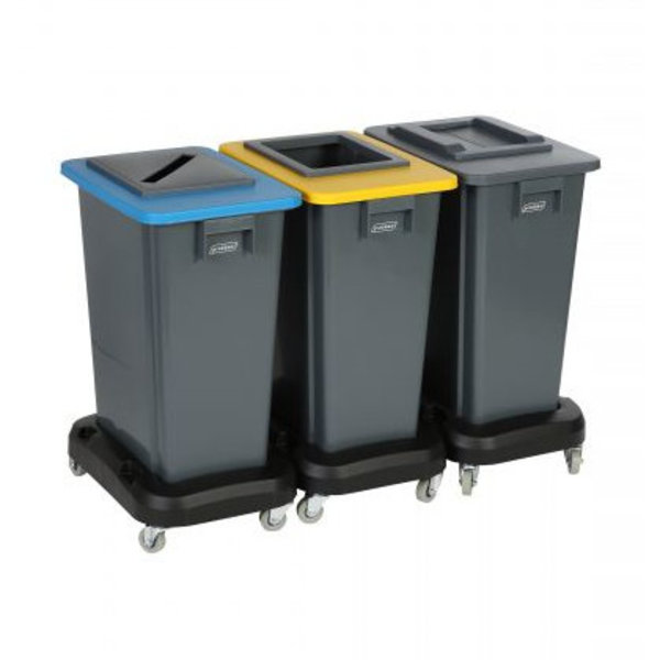 Afvalbak | Mix&Match | Kunststof (Grijs) | 60L | Open | Afvalscheiding | 320x460x580(h)mm