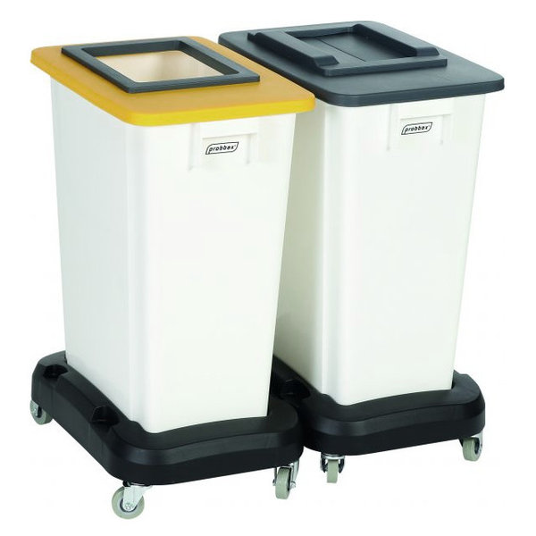 Afval-/Ingrediëntenbak | Mix&Match | Kunststof (Wit) | 60L | Open | Afvalscheiding | 320x460x580(h)mm