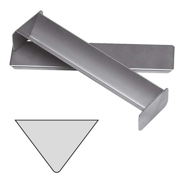 Paté-/Terrine-Vorm | RVS | V-Vorm | Met Deksel | 300x60x40(h)mm