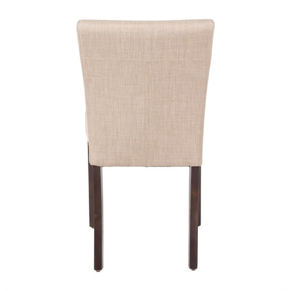 Stoelen | Polyurethaan/Hout | Beige | Houtlook Poten | Indoor | 2 Stuks | 460x575x860(h)mm