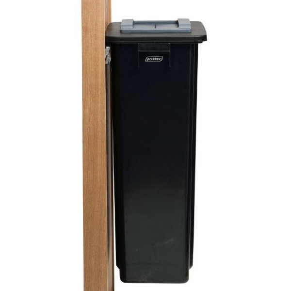 Afvalbak | Mix&Match | Kunststof (Zwart) | 80L | Open | Afvalscheiding | 320x460x762(h)mm