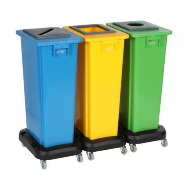 Afvalbak | Mix&Match | Kunststof (Groen) | 80L | Open | Afvalscheiding | 320x460x762(h)mm