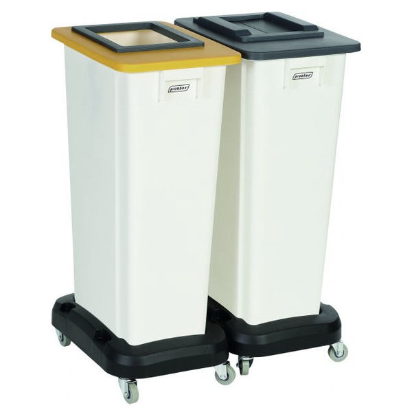 Afval-/Ingrediëntenbak | Mix&Match | Kunststof (Wit) | 80L | Open | Afvalscheiding | 320x460x762(h)mm