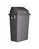 Probbax Wandafvalbak | Kunststof (Grijs) | 60L | Tuimeldeksel | Incl. Bevestiging | 460x333x735(h)mm 