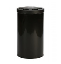 Probbax Afvalbak | Metaal (Zwart) | 40L | Wegwerpbekers | Ø400x700(h)mm 