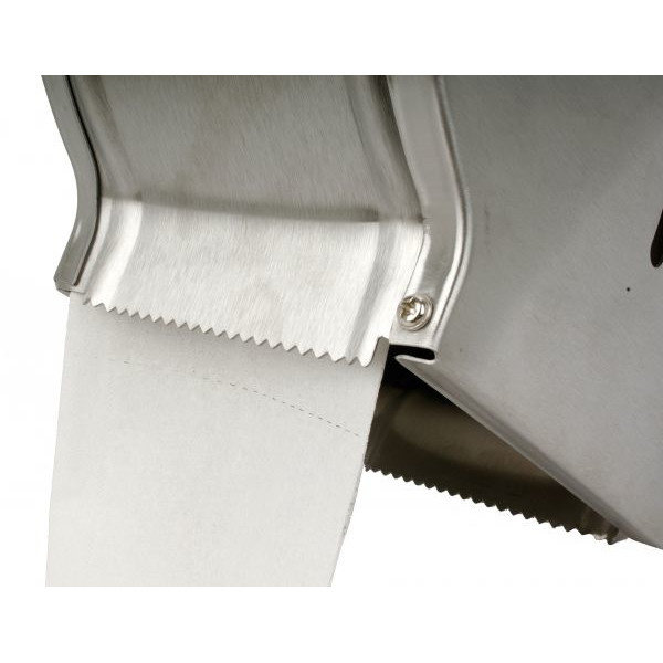 Toiletpapier-Dispenser | RVS (Mat) | Voor 200m Rollen | 220x117x240(h)mm