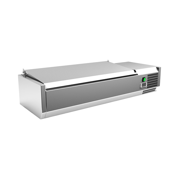 Opzetkoelvitrine | 3x 1/3 + 1x 1/2 GN | 2°C tot 8°C | 1200x335x440(h)mm