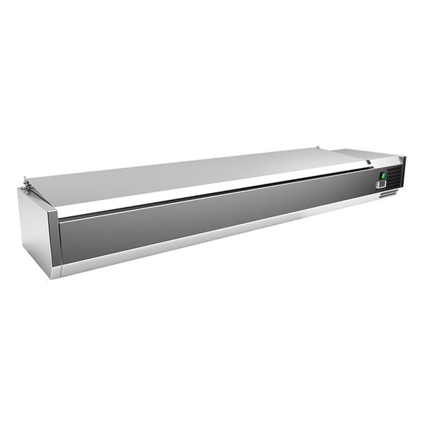 Opzetkoelvitrine | 9x 1/3 GN | 2°C tot 8°C | 2000x335x440(h)mm