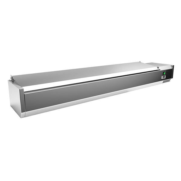 Opzetkoelvintrine | 10x 1/4 GN |  2°C tot 8°C | 2000x395x440(h)mm