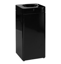 Probbax Afvalbak | Metaal (Zwart) | 51L | Open | Vlamdovend + Afvalscheiding + Modulair (Vierkant) | 350x350x755(h)mm 