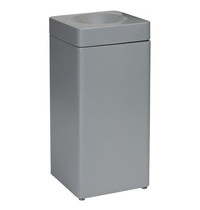 Probbax Afvalbak | Metaal (Grijs) | 51L | Open | Vlamdovend + Afvalscheiding + Modulair (Vierkant) | 350x350x755(h)mm 