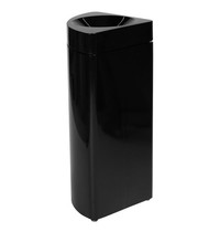 Probbax Afvalbak | Metaal (Zwart) | 36L | Open | Vlamdovend + Afvalscheiding + Modulair (Kwartrond) | 350x350x755(h)mm 