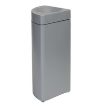 Probbax Afvalbak | Metaal (Grijs) | 36L | Open | Vlamdovend + Afvalscheiding + Modulair (Kwartrond) | 350x350x755(h)mm 