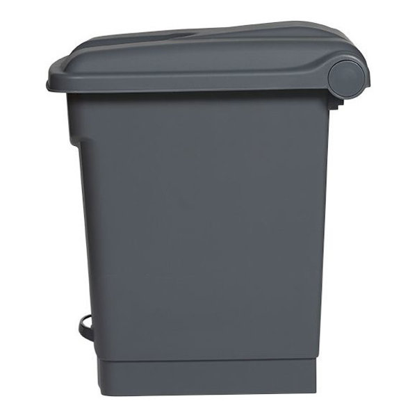 Pedaalemmer | Kunststof (Grijs | 30L | Klapdeksel | Hygiëne (HACCP) + Afvalscheiding | 410x398x435(h)mm