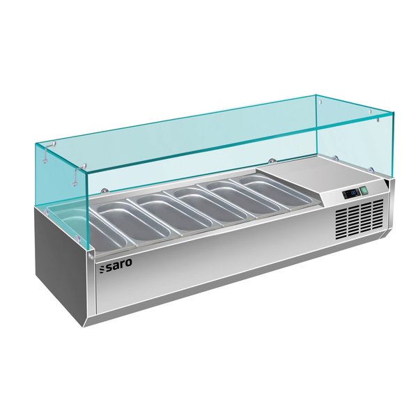 Opzetkoelvitrine | 6x 1/3 GN | +2/+8°C | 1500x395x435(h)mm