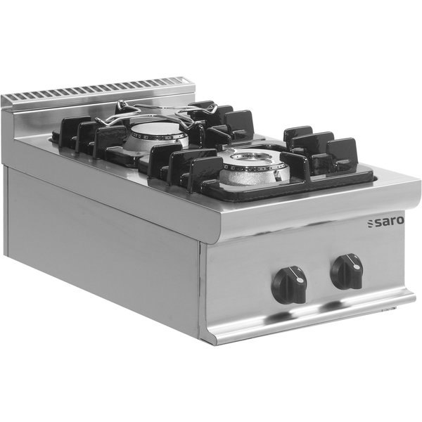 Gasfornuis E7/KUPG2BB | 2 branders | 1x 4,5 + 1x 7,5 kW/h | 400x700x270(h)mm