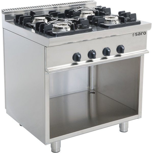 Gasfornuis | E7/KUPG4BA | 4 Branders | 2x 4.5kW + 2x 7.5kW | 800x700x850(h)mm