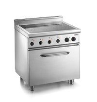 Saro Fornuis keramisch met elektrische oven | 4x 2,5 kW/h | Elektrische oven 400V | 800x700x850(h)mm