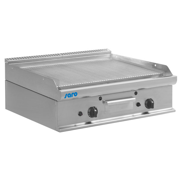 Bakplaat/Grillplaat | Gas | E7/KTG2BBR | Geribd | 12kW | 800x700x270(h)mm