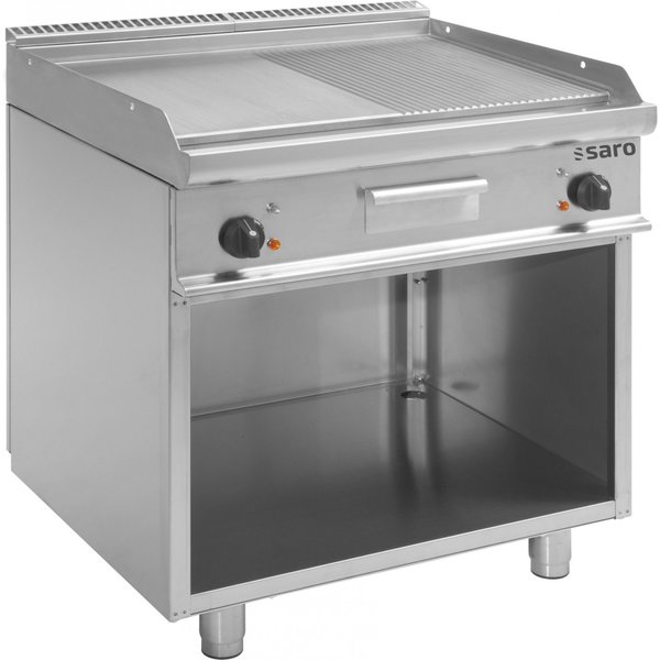 Bakplaat/Grillplaat elektrisch E | Glad/Geribd | 10.8kW | 800x700x850(h)mm