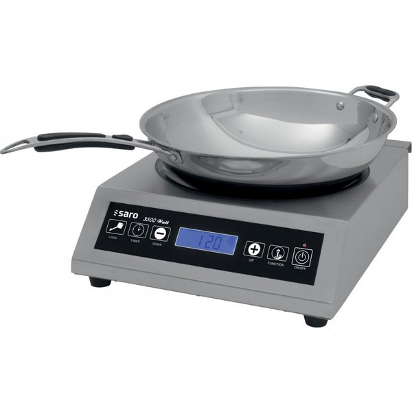 Inductiewok | Incl. Wok LOUISA| 1 Brander | 3.5kW | 340x445x117(h)mm