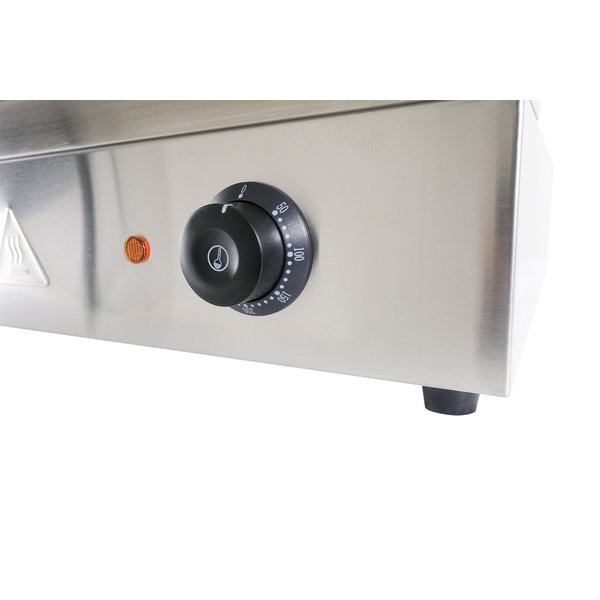 Bakplaat/Grillplaat | Elektrisch | Model PADUA | Glad | 2.4kW | 550x380x240(h)mm