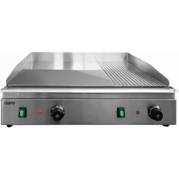 Bakplaat/Grillplaat | Elektrisch | Model COMO | Glad/Geribd | 3.5kW | 720x460x240(h)mm