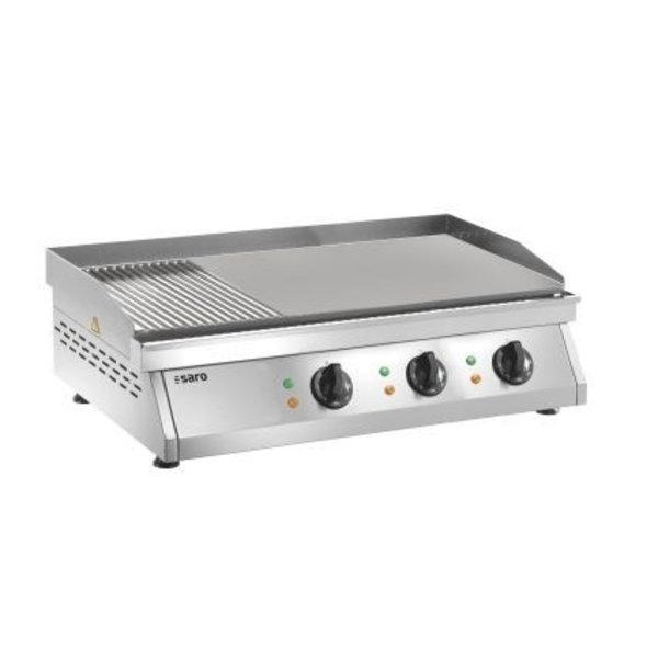 Bakplaat/Grillplaat | Elektrisch | Geribd/Glad | 9kW | 845x500x245(h)mm