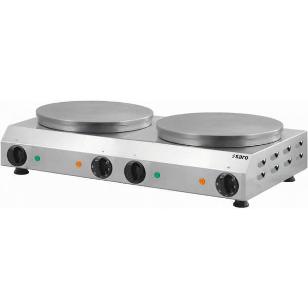 Crepe Bakplaat PIERRE | 4.8kW | 2 Gietijzeren Platen | 760x430x170(h)mm