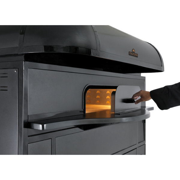 Pizzaoven | Italforni Caruso | Napolitaanse Stijl | 6x Ø350mm | Onderstel + Afzuigkap | 400V | 13.2kW | 1100x1565x1760(h)mm