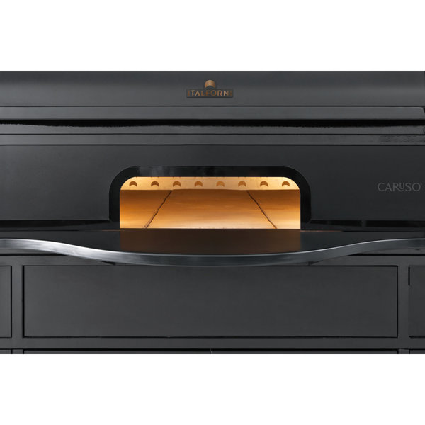 Pizzaoven | Italforni Caruso | Napolitaanse Stijl | 6x Ø350mm | Onderstel + Afzuigkap | 400V | 13.2kW | 1100x1565x1760(h)mm