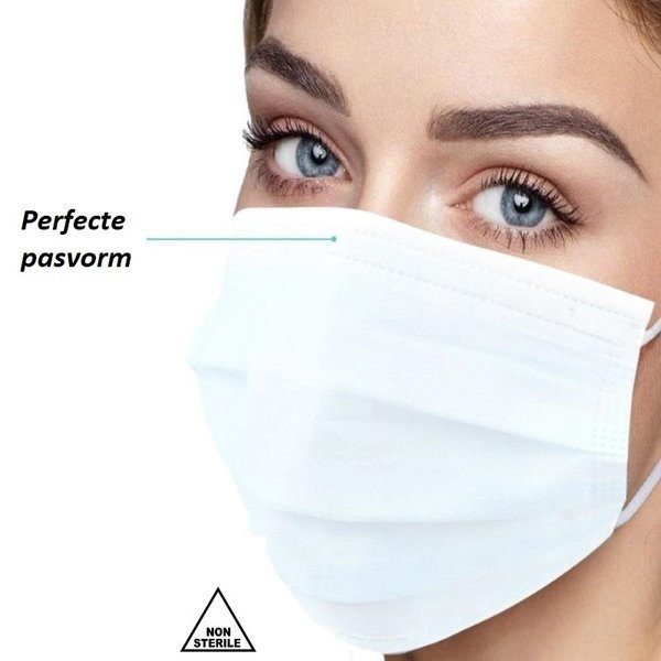 Mondmasker | 2500 Stuks | CE-Gecertificeerd (EN14683:2005 Type I)