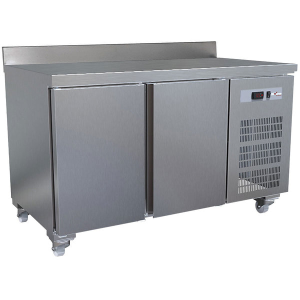 Koelwerkbank | 260L | 2 Deuren (1/1 GN) | 0°C/+8°C | Geforceerd | Achteropstand | Wielen (Geremd) | 1342x700x850(h)mm