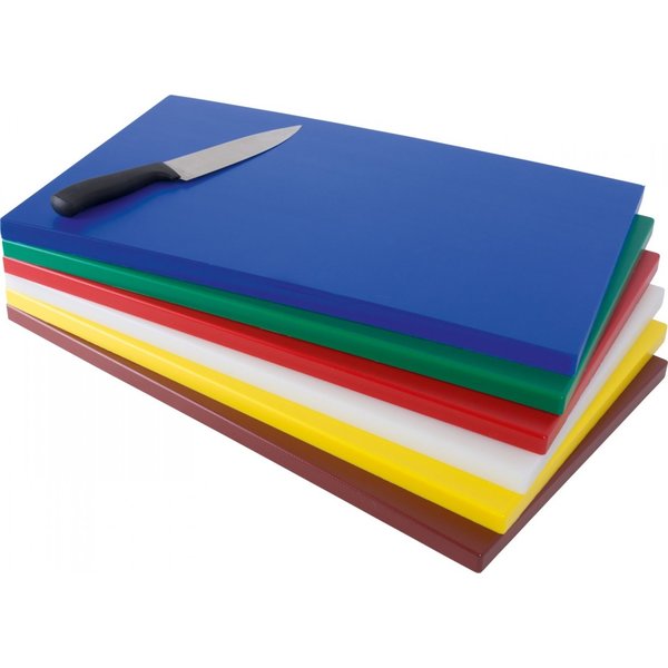 Snijplank | Polyethyleen | Bruin | 1/1 GN | HACCP | 530x325x18(h)mm