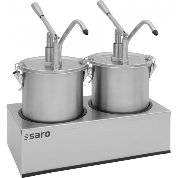 Sausdispenser PD-002 | 2x 4,5L | Klik systeem | 405x205x435(h)mm
