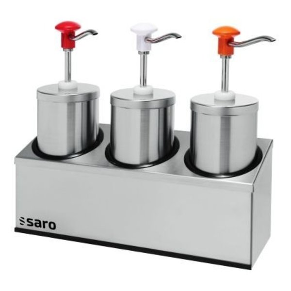 Sausdispenser PD-006 | 3x 2,25L | Dosis dosering max 30ml | 290x145x355(h)mm