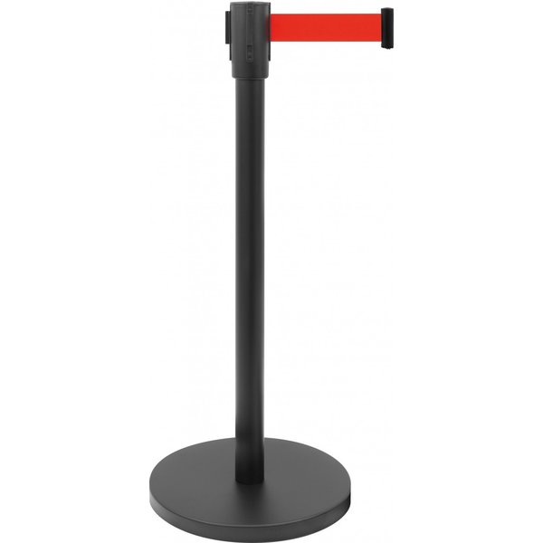 Afzetpaal met riem Model AF 206 PR | Riem 1800(b)x47(h)mm | Standaard Ø 360 x H 915 mm