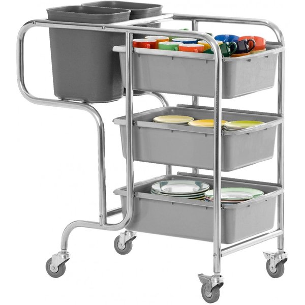 Trolley Model CLAIRE | Cap: 3 borden bakken - 2 bakken bestek | 1060x580x910(h)mm