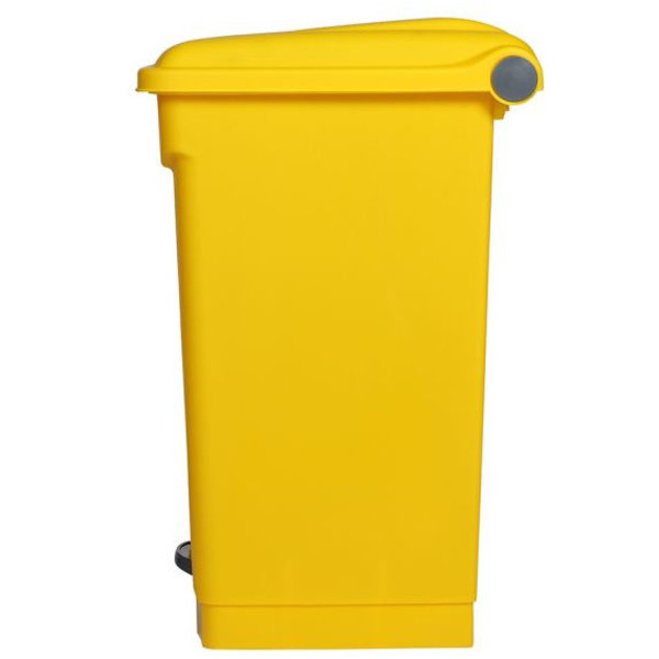 Pedaalemmer | Kunststof (Geel) | 45L | Hygiëne (HACCP) + Afvalscheiding | 410x398x600(h)mm