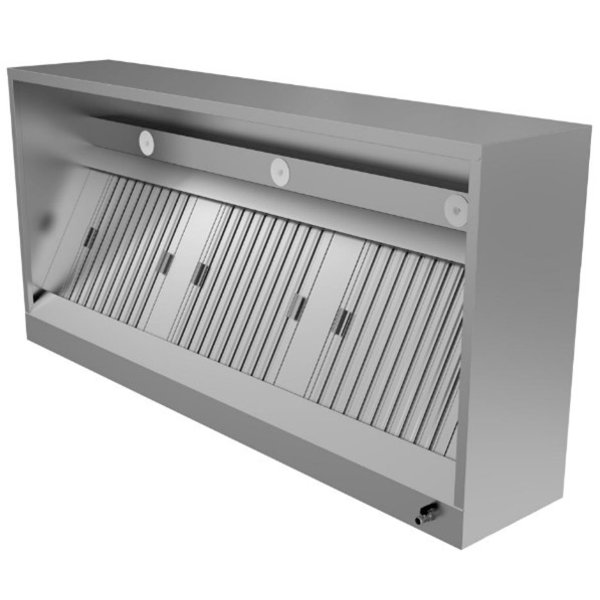Afzuigkap Doosmodel | RVS | 3500x1100x400(h)mm