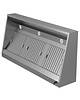 UNNINOX RVS afzuigkap schuinmodel | 1500x700x400(h)mm 
