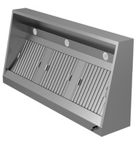 UNNINOX Afzuigkap Schuinmodel | RVS | 1500x950x400(h)mm