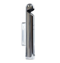 Probbax Wand-Asbak | Cilinder (Afdekkap) | RVS | 1.7L | Ø76x460(h)mm