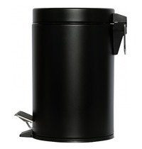 Probbax Pedaalemmer | Metaal (Zwart) | 3L | Klapdeksel | Ø167x270(h)mm 