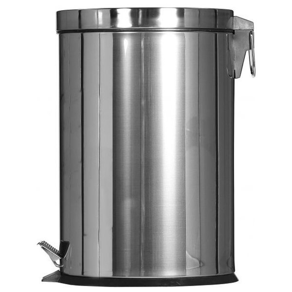 Pedaalemmer | RVS (Glanzend) | 12L | Klapdeksel | Ø248x400(h)mm