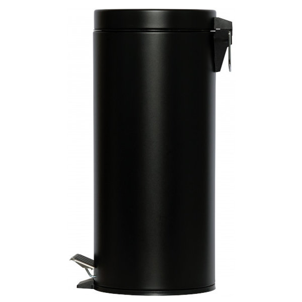 Pedaalemmer | Metaal (Zwart) | 30L | Klapdeksel | Ø292x640(h)mm