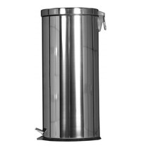 Probbax Pedaalemmer | RVS (Glanzend) | 30L | Klapdeksel | Ø292x640(h)mm 