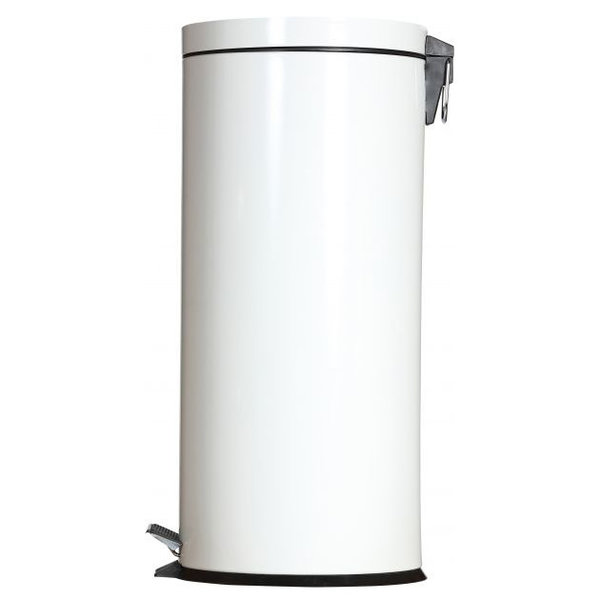 Pedaalemmer | Metaal (Wit) | 30L | Klapdeksel | Ø292x640(h)mm